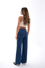 7440 KOT PANTOLON-KOYU MAVİ