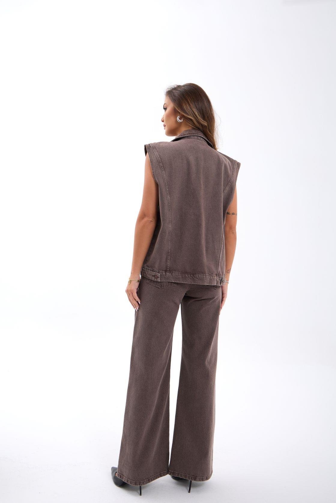 7491 KOT YELEK-KAHVE