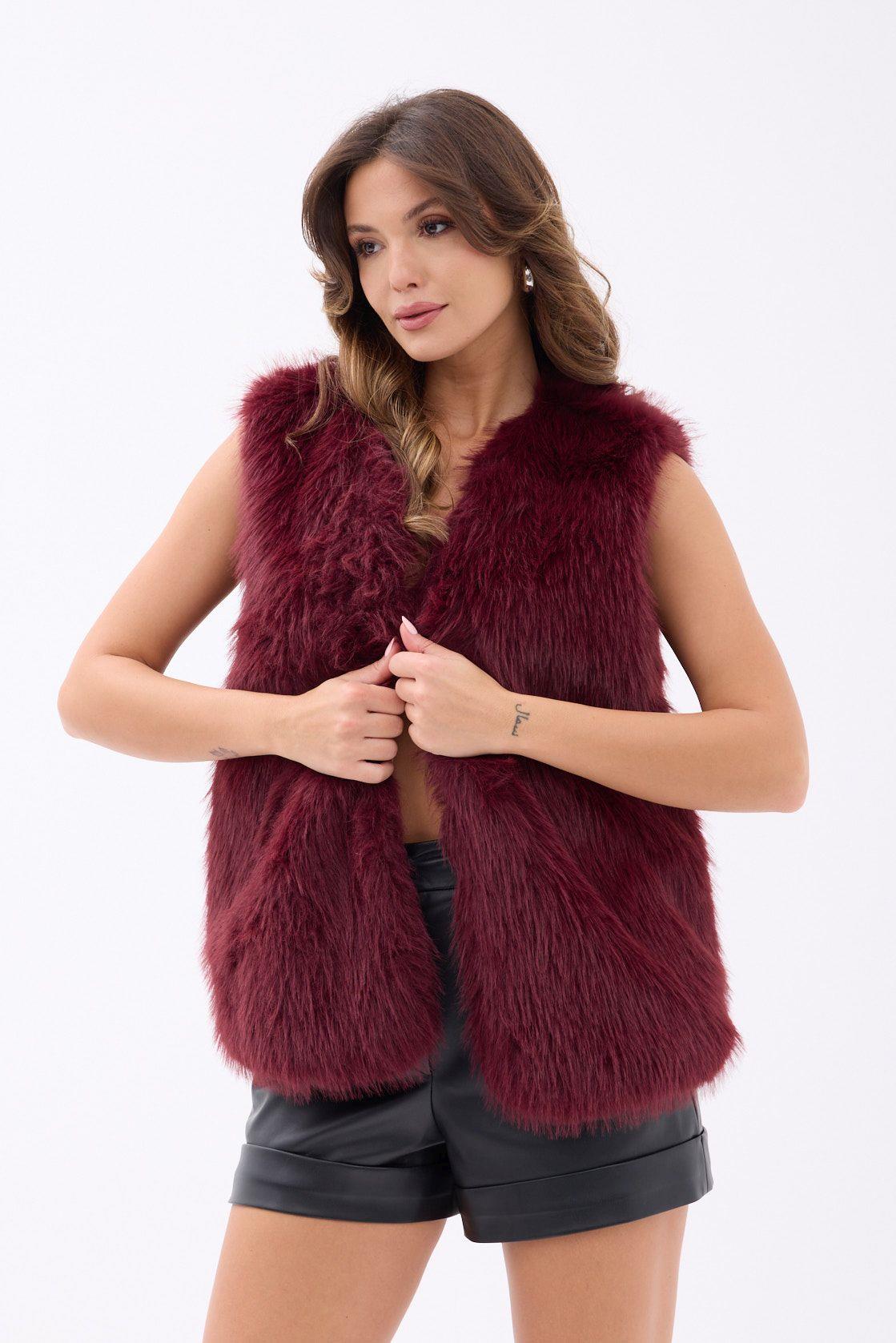 7522 KÜRK YELEK-BORDO