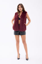 7522 KÜRK YELEK-BORDO