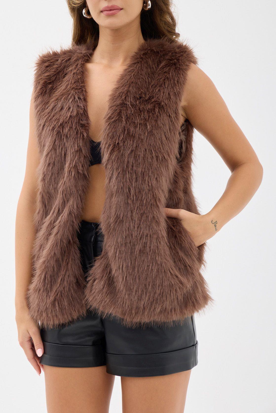 7522 KÜRK YELEK-KAHVE