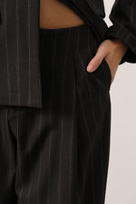 ÇİZGİLİ BALON PANTOLON - Kahve