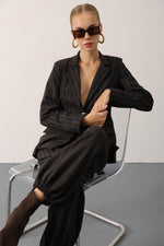 ÇİZGİLİ BALON PANTOLON - Kahve