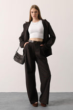 EKOSE PALAZZO PANTOLON - Kahve