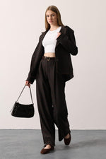 EKOSE PALAZZO PANTOLON - Kahve