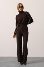 MELANJ PLAZZO PANTOLON - Kahve