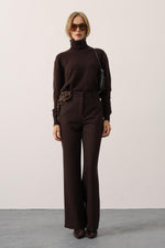 MELANJ PLAZZO PANTOLON - Kahve