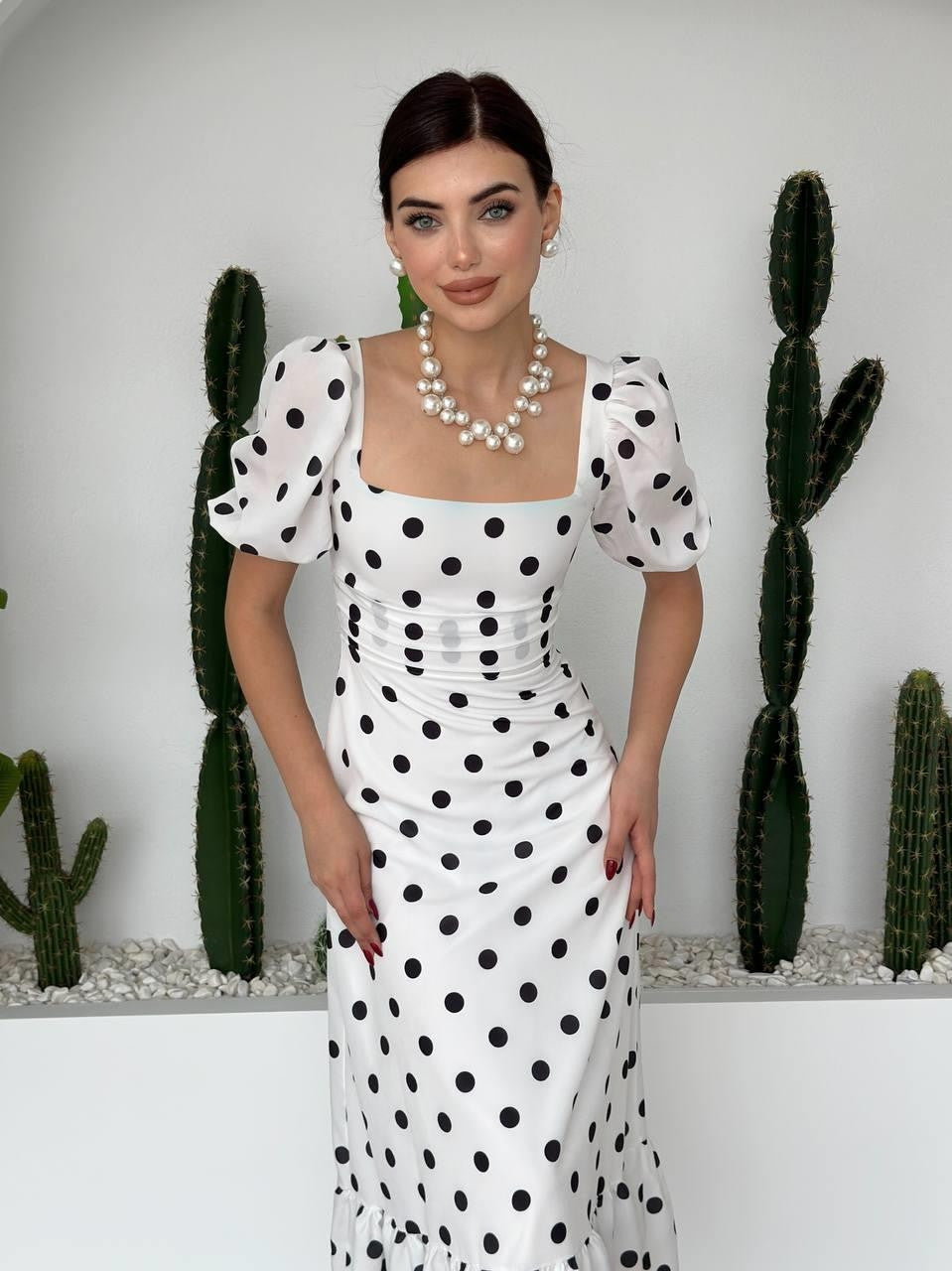 Arthur Kleid mit Ballonärmeln
