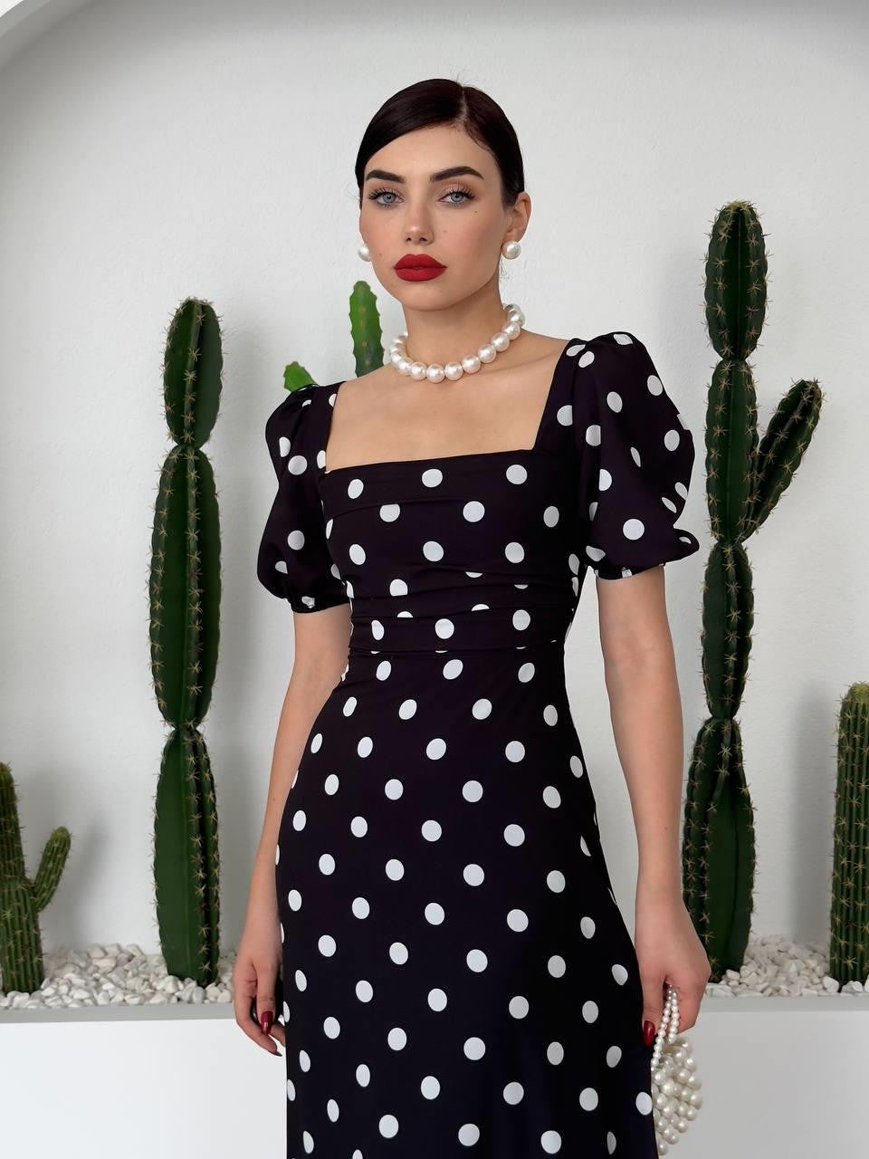 Arthur Kleid mit Ballonärmeln