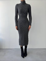 Avila Boğazlı Triko Elbise