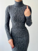 Avila Boğazlı Triko Elbise