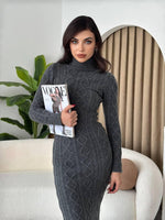 Avila Boğazlı Triko Elbise