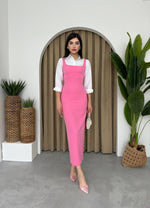 Calliope Midikleid mit quadratischem Ausschnitt