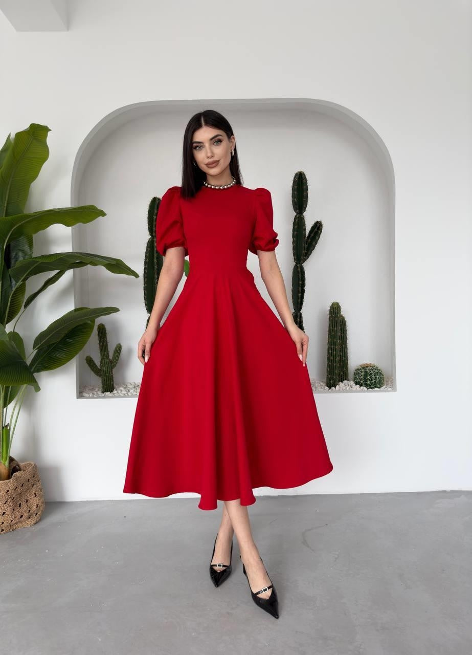 Catania Kleid mit Ballonärmeln