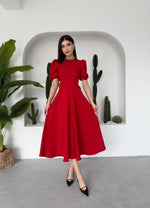 Catania Kleid mit Ballonärmeln