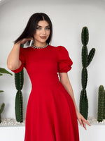 Catania Kleid mit Ballonärmeln