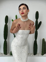 Trägerloses Combar-Kleid