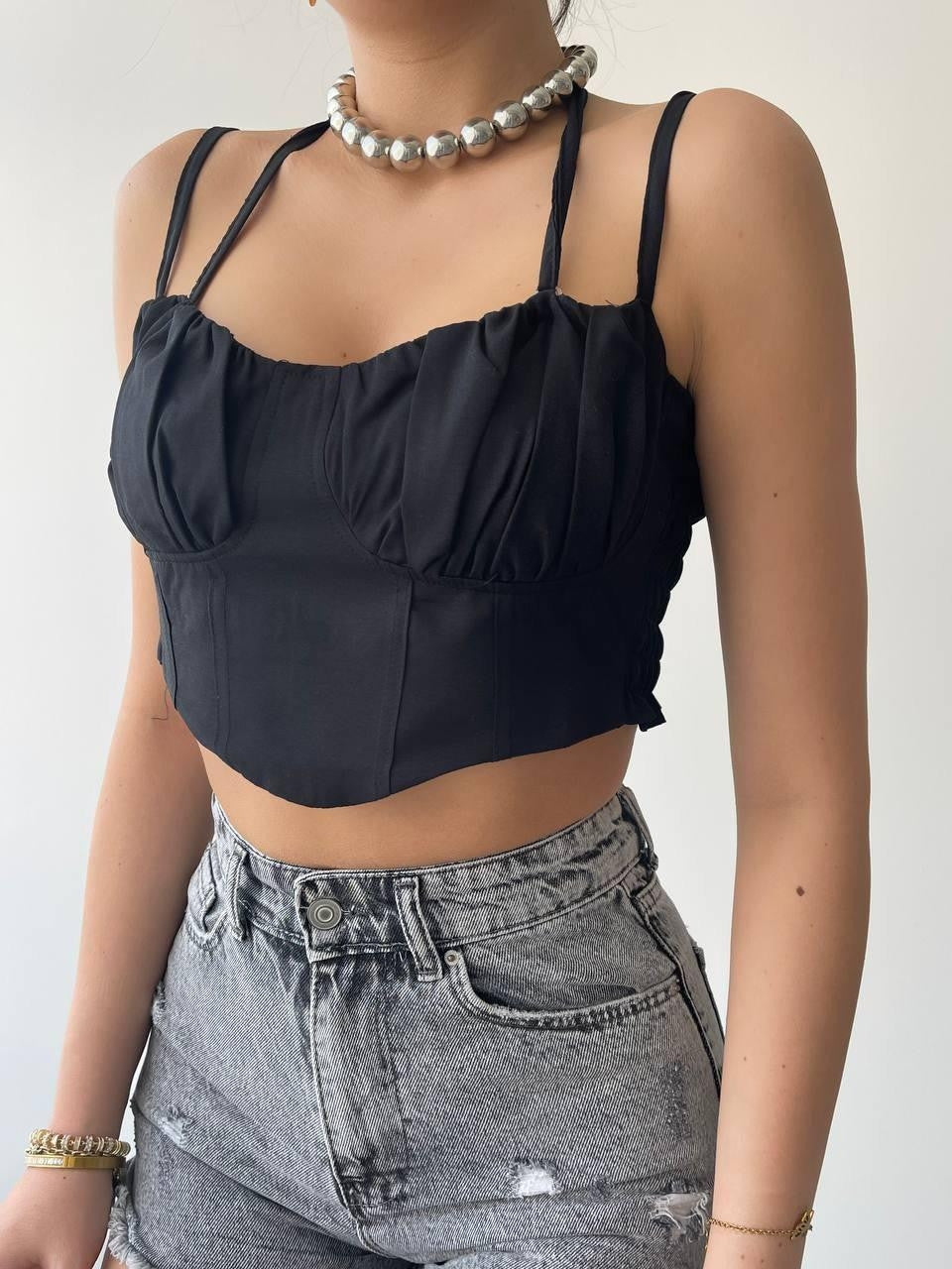 Elix Askılı Büstiyer Crop