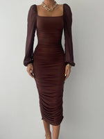 Engla-Kleid mit Tülldetail an den Ärmeln
