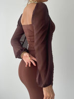 Engla-Kleid mit Tülldetail an den Ärmeln
