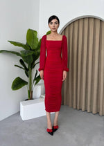 Engla-Kleid mit Tülldetail an den Ärmeln