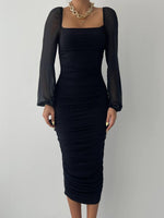 Engla-Kleid mit Tülldetail an den Ärmeln