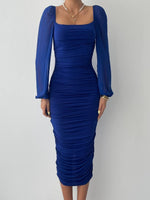 Engla-Kleid mit Tülldetail an den Ärmeln