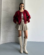 İÇİ PELUŞ KRUVEZE SÜET CEKET