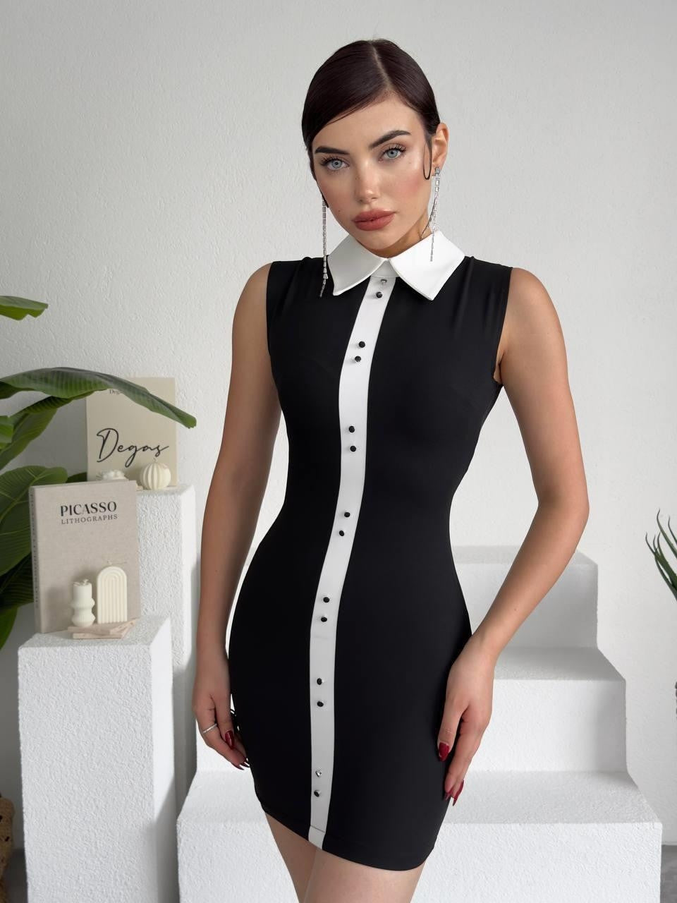 Karina Kleid mit Kragendetail
