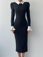 Kleid mit Strumpfband in Lettuce-Optik
