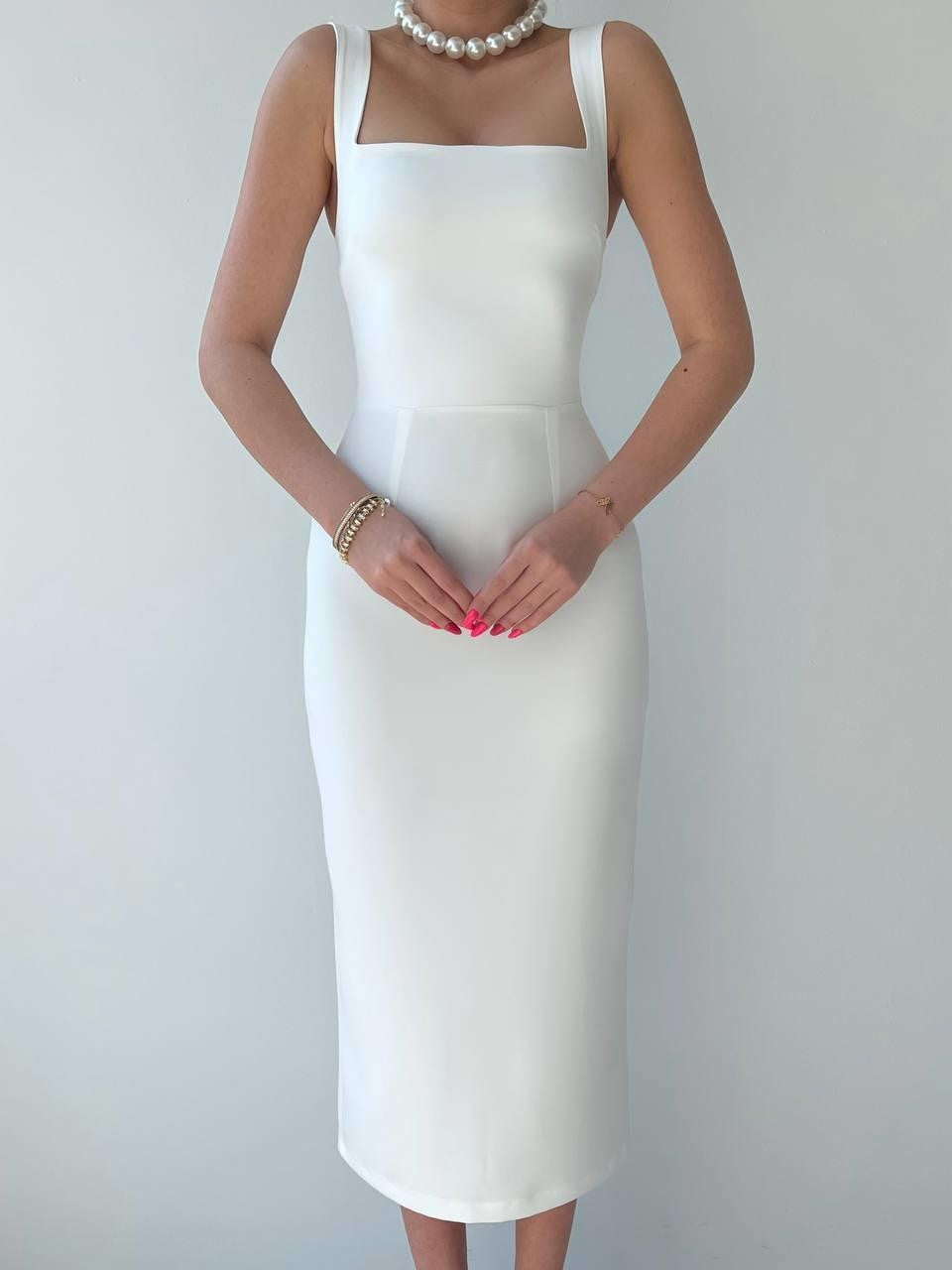 Martin – Bleistiftkleid mit Riemchendesign