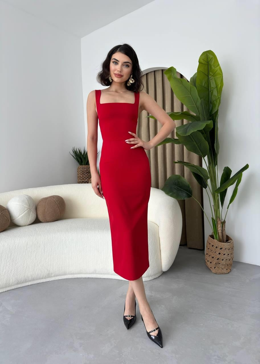 Martin – Bleistiftkleid mit Riemchendesign