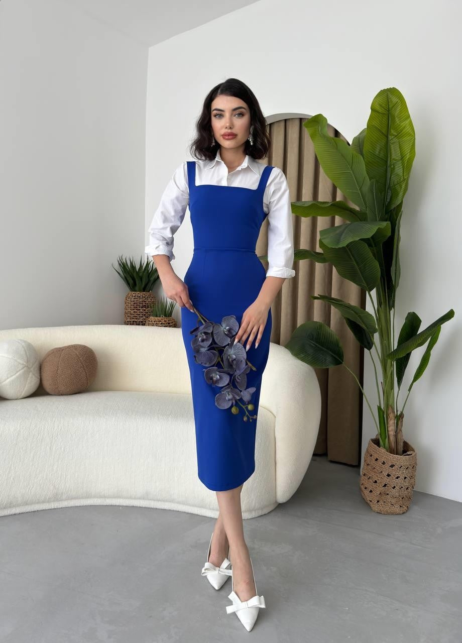 Martin – Bleistiftkleid mit Riemchendesign
