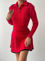 Strickanzug mit Rock aus Nievre