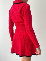 Strickanzug mit Rock aus Nievre