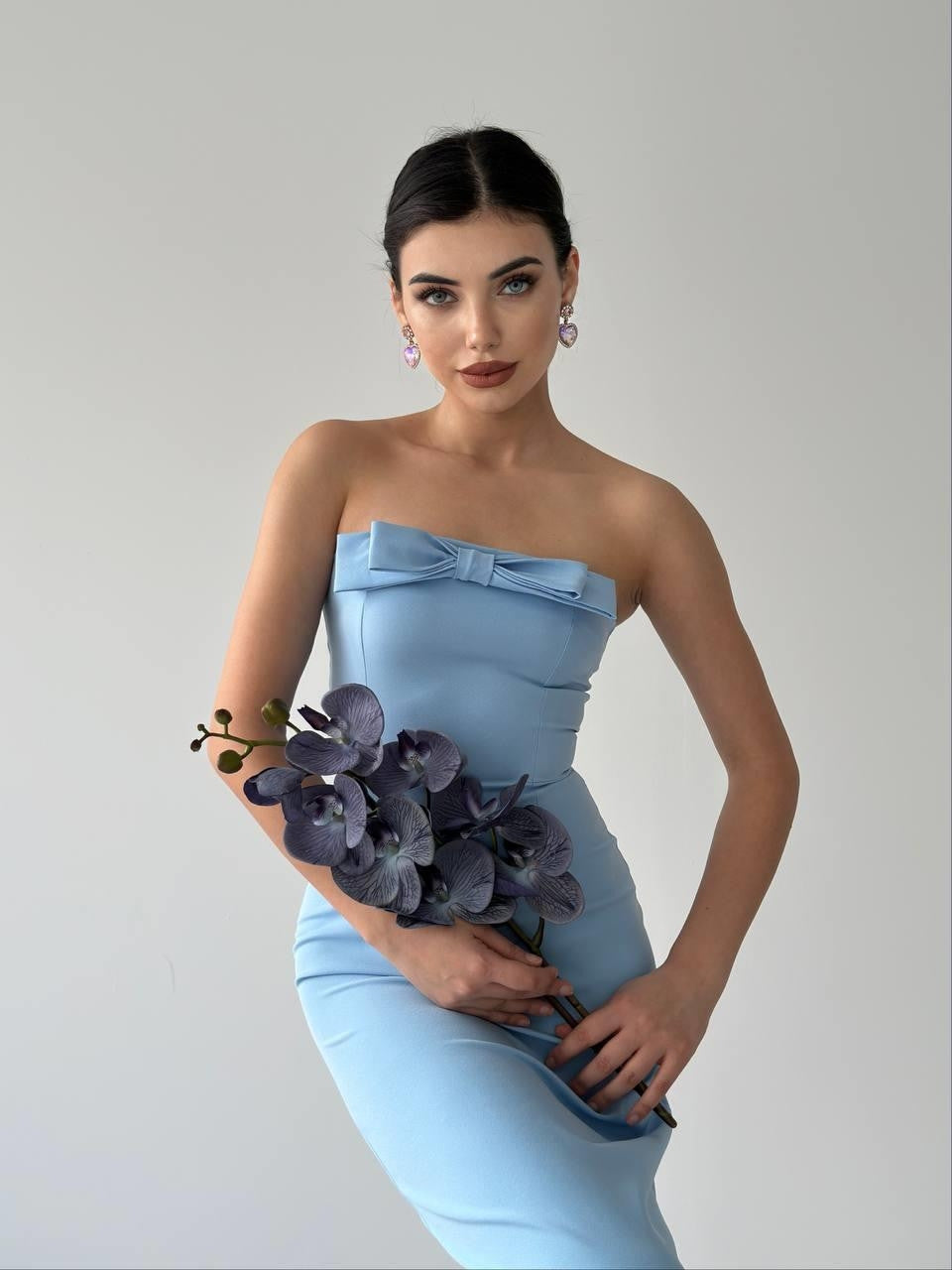 KAELM-KLEID MIT BAND VORNE