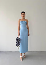 KAELM-KLEID MIT BAND VORNE