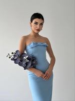 KAELM-KLEID MIT BAND VORNE