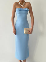 KAELM-KLEID MIT BAND VORNE