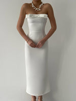 KAELM-KLEID MIT BAND VORNE