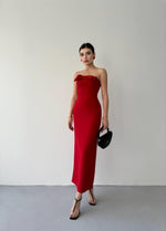 KAELM-KLEID MIT BAND VORNE
