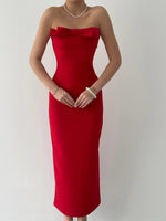 KAELM-KLEID MIT BAND VORNE