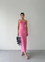 KAELM-KLEID MIT BAND VORNE