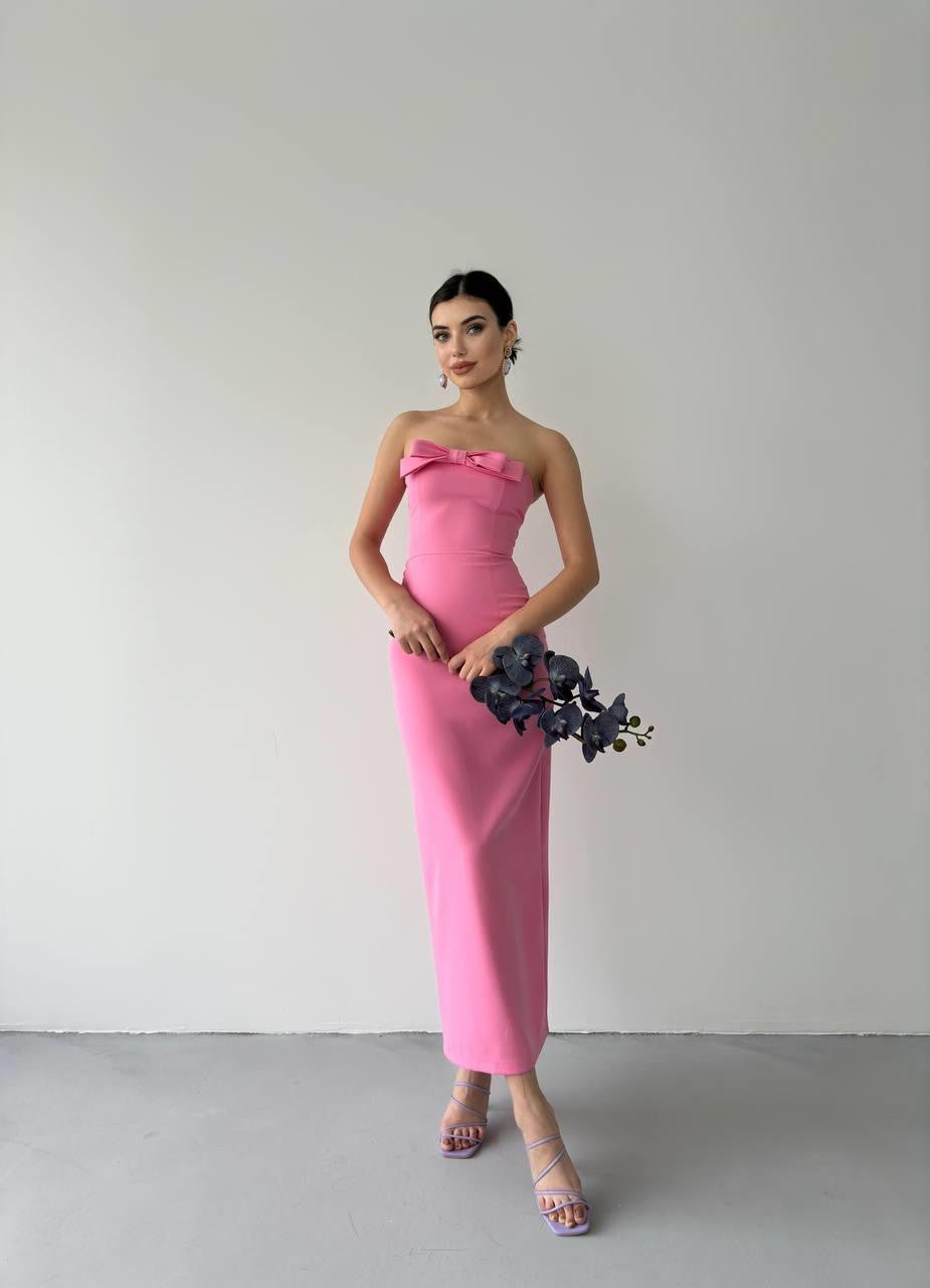 KAELM-KLEID MIT BAND VORNE