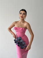 KAELM-KLEID MIT BAND VORNE