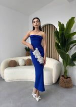 KAELM-KLEID MIT BAND VORNE
