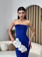 KAELM-KLEID MIT BAND VORNE