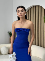 KAELM-KLEID MIT BAND VORNE