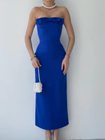 KAELM-KLEID MIT BAND VORNE