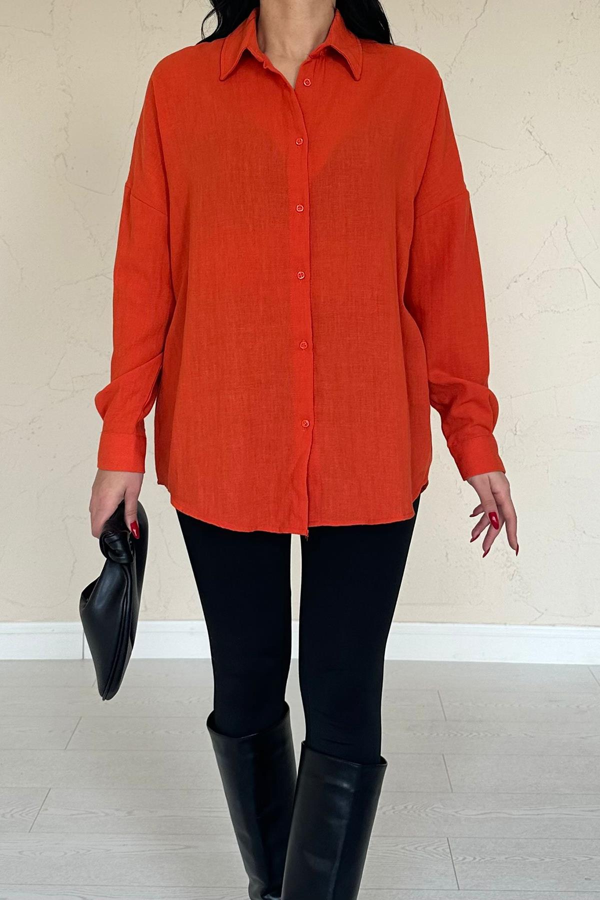 Toptan Oranj Gömlek